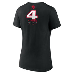 Scottie Barnes Toronto Raptors Women's Behind The Back Name & Number V-Neck T-Shirt