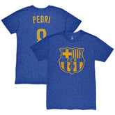 Pedri Barcelona 1863FC Player Name & Number Twisted Tri-Blend Slub T-Shirt