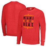 Miami Heat Homage Unisex Holiday Raglan Pullover Sweatshirt