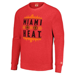 Miami Heat Homage Unisex Holiday Raglan Pullover Sweatshirt