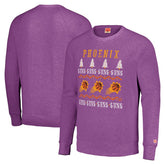 Phoenix Suns Homage Unisex Holiday Tri-Blend Raglan Pullover Sweatshirt