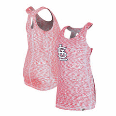 Red St. Louis Cardinals New Era Women's Space Dye Keyhole Back Tank Top
