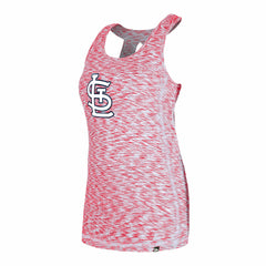 Red St. Louis Cardinals New Era Women's Space Dye Keyhole Back Tank Top