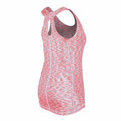 Red St. Louis Cardinals New Era Women's Space Dye Keyhole Back Tank Top