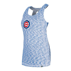 Royal Chicago Cubs New Era Women's Space Dye Keyhole Back Tank Top
