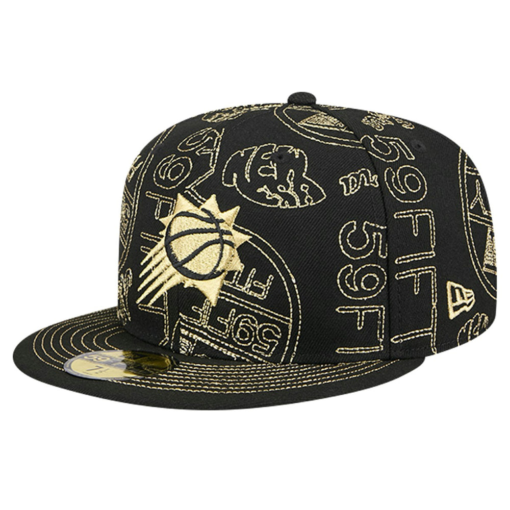 New Era Phoenix Suns 59FIFTY Day Allover Print Stencil Fitted Hat