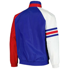 Royal/Red Chicago Cubs Starter Elite Raglan Half-Zip Jacket