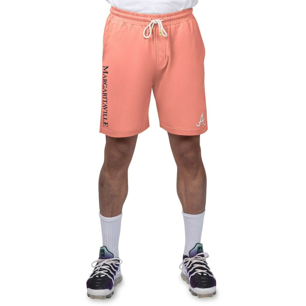 Orange Atlanta Braves Margaritaville Peached French Terry Shorts