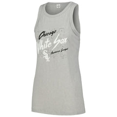 Gray Chicago White Sox Soft as a Grape Women's Gauze High Neck Tank Top