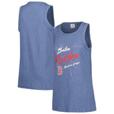 Navy Boston Red Sox Soft as a Grape Women's Gauze High Neck Tank Top