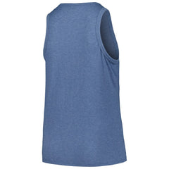 Navy Cleveland Guardians Soft as a Grape Women's Plus Size Curvy High Neck Tri-Blend Tank Top