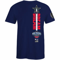 New Orleans Pelicans FISLL x Black History Collection Unisex T-Shirt - Navy shop