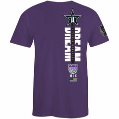 Sacramento Kings FISLL x Black History Collection Unisex T-Shirt - Purple sale