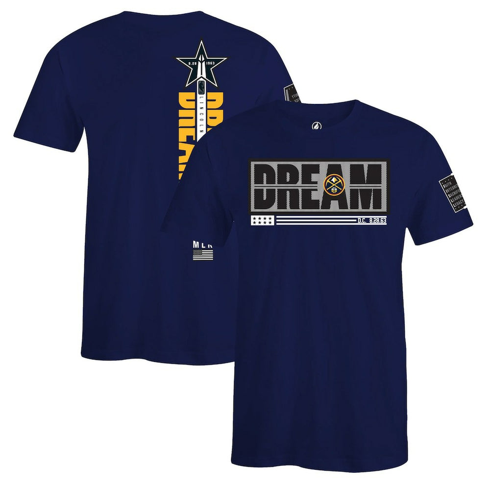 Denver Nuggets FISLL x Black History Collection Unisex T-Shirt - Blue sale