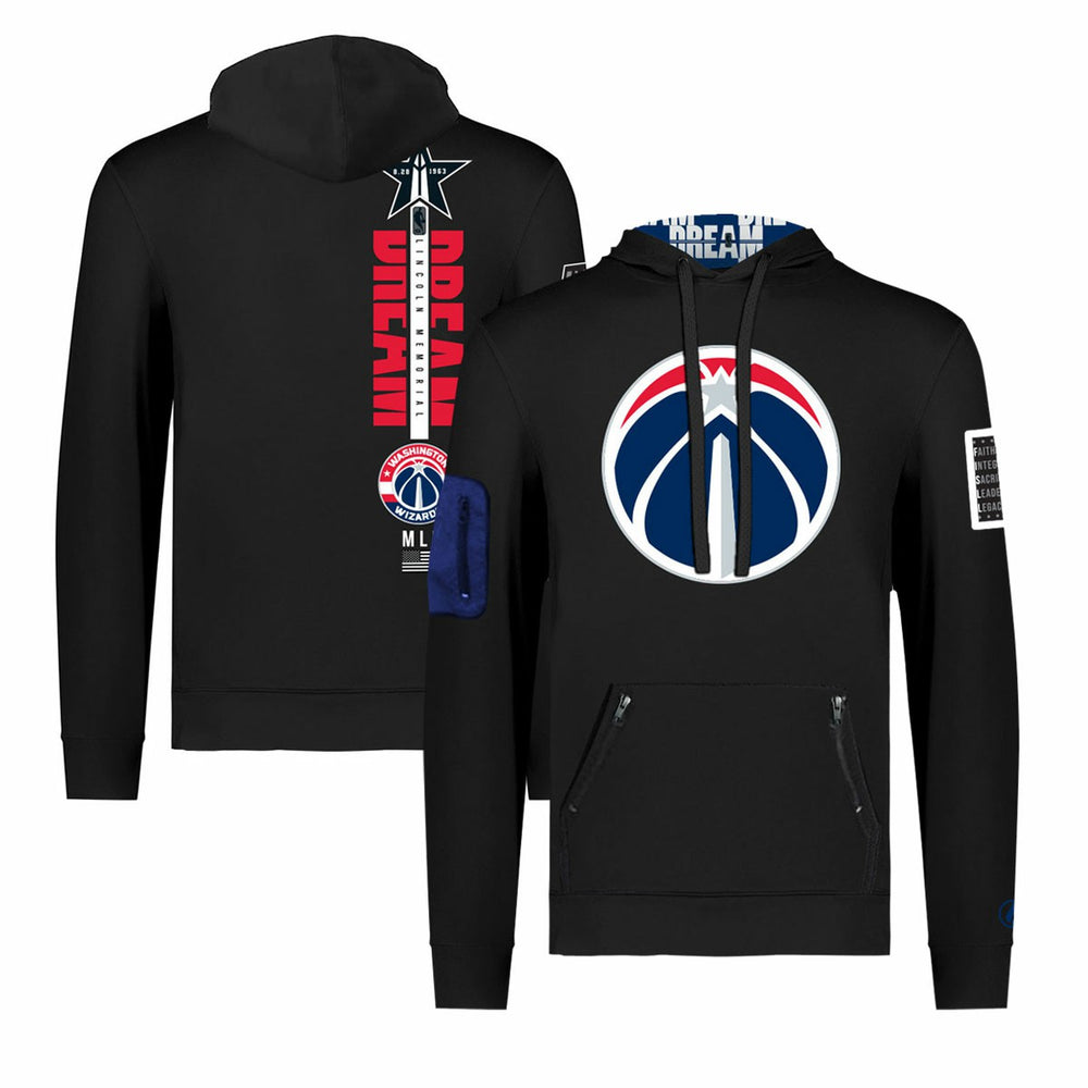 Washington Wizards FISLL x Black History Collection Unisex Pullover Hoodie - Black for sale