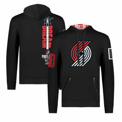 Portland Trail Blazers FISLL x Black History Collection Unisex Pullover Hoodie - Black discount