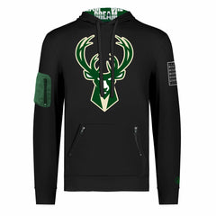 Milwaukee Bucks FISLL x Black History Collection Unisex Pullover Hoodie - Black outlet