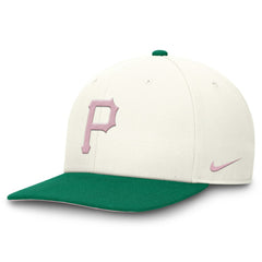 Cream/Green Pittsburgh Pirates Nike Sail Pro Performance Snapback Hat