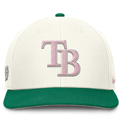 Cream/Green Tampa Bay Rays Nike Sail Pro Performance Snapback Hat