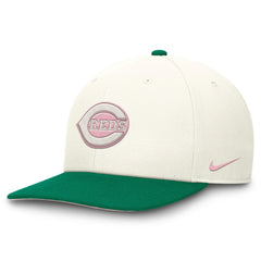 Cream/Green Cincinnati Reds Nike Sail Pro Performance Snapback Hat
