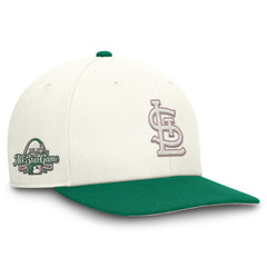 Cream/Green St. Louis Cardinals Nike Sail Pro Performance Snapback Hat