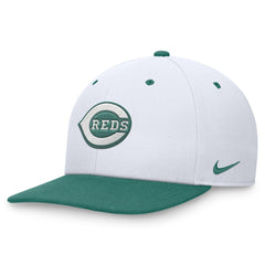 White/Green Cincinnati Reds Nike Bicoastal Two-Tone Pro Performance Snapback Hat