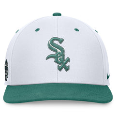 White/Green Chicago White Sox Nike Bicoastal Two-Tone Pro Performance Snapback Hat
