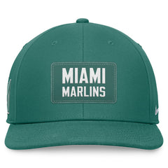 Green Miami Marlins Nike Bicoastal Pro Performance Snapback Hat
