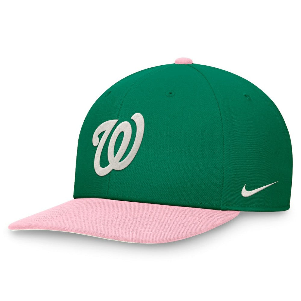 Green/Pink Washington Nationals Nike Malachite Pro Performance Snapback Hat