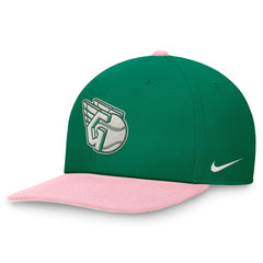 Green/Pink Cleveland Guardians Nike Malachite Pro Performance Snapback Hat