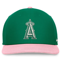 Green/Pink Los Angeles Angels Nike Malachite Pro Performance Snapback Hat