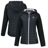Black San Francisco Giants Cutter & Buck Women's Cooperstown Collection Rainier Primaloft Eco Full-Zip Hybrid Jacket