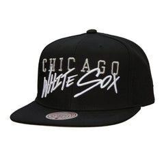 Black Chicago White Sox Mitchell & Ness Team Tagged Snapback Hat