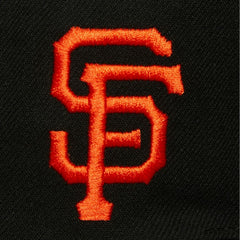 Black San Francisco Giants Mitchell & Ness Team Tagged Snapback Hat
