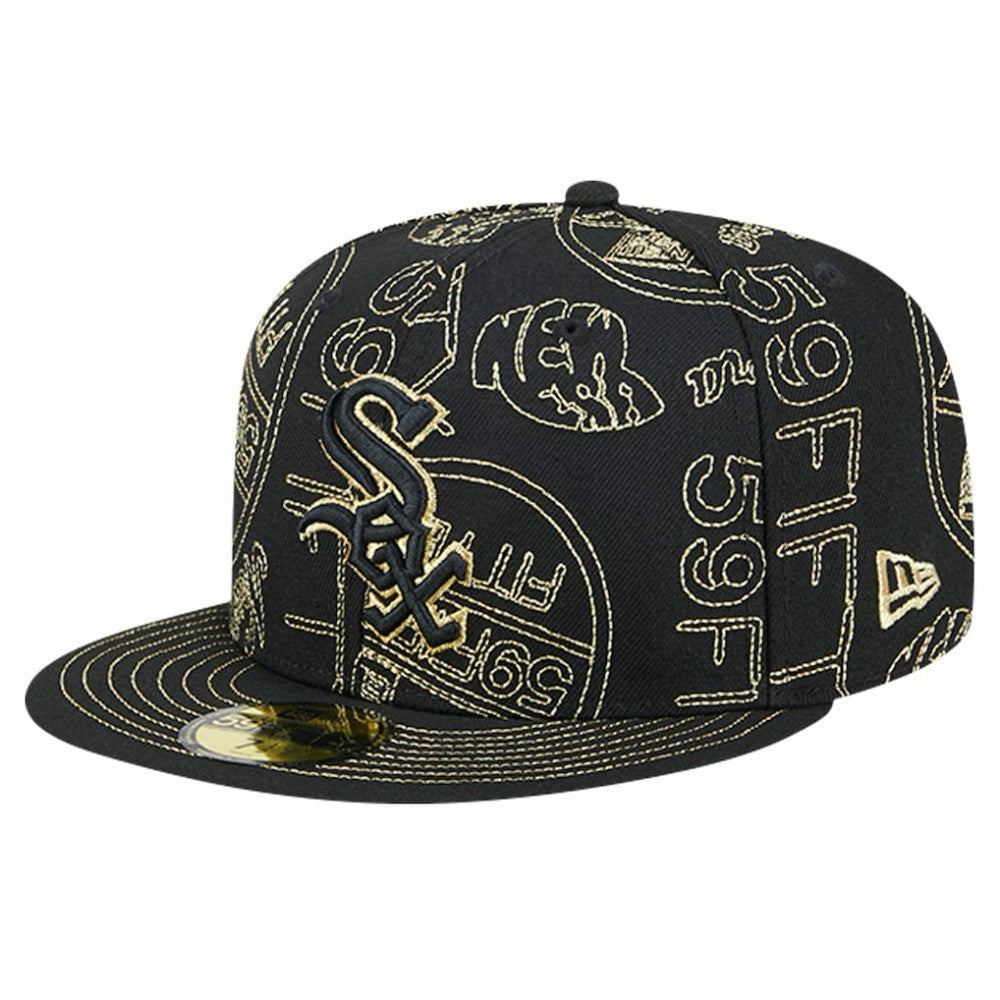 Black Chicago White Sox New Era 59FIFTY Day Allover Fitted Hat