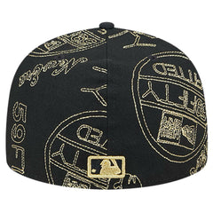 Black Athletics New Era 59FIFTY Day Allover Fitted Hat