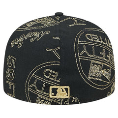Black Pittsburgh Pirates New Era 59FIFTY Day Allover Fitted Hat
