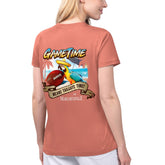 Margaritaville Women's Game Time V-Neck T-Shirt - San Francisco 49ers T-shirts