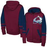 NHL Colorado Avalanche Youth Face Off Full-Zip Hoodie