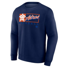 Navy Houston Astros Profile Big & Tall Pullover Sweatshirt