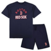 Boston Red Sox Profile Big & Tall T-Shirt & Shorts Combo Set