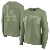 Green Los Angeles Dodgers Fanatics Women's Elements Flow Pullover Sweatshirt