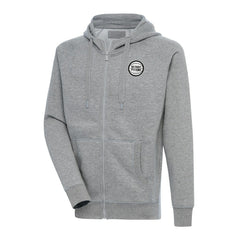 Detroit Pistons Antigua Metallic Logo Victory Raglan Full-Zip Hoodie sale