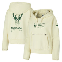 Nike Milwaukee Bucks Women's Courtside Standard Issue Performance Pullover Hoodie