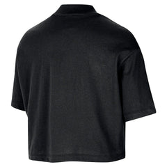 Nike Chicago Bulls Women's Courtside Mock Neck Loose Fit Cropped T-Shirt sale