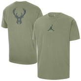 Milwaukee Bucks Jordan Brand Statement Edition Jumpman Flight Heavyweight T-Shirt