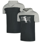 Black Chicago White Sox New Era Active Brushed Hoodie T-Shirt