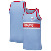 Light Blue Texas Rangers New Era Jersey Ringer Tank Top