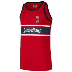 Red Cleveland Guardians New Era Jersey Ringer Tank Top