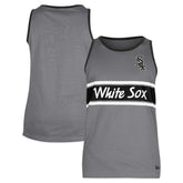 Gray Chicago White Sox New Era Jersey Ringer Tank Top